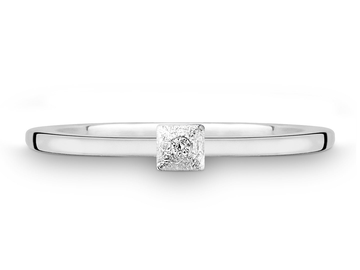 Silberring mit Brillant
