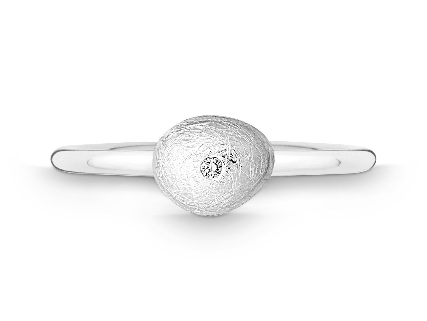 Silberring mit Brillant
