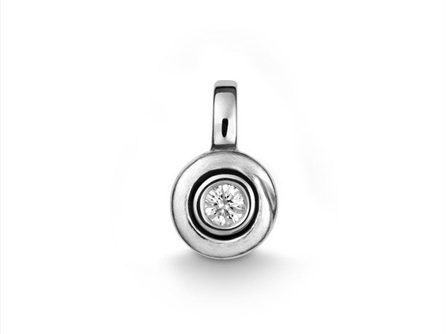 Anhänger in silber mit Brilliant 0,05 ct