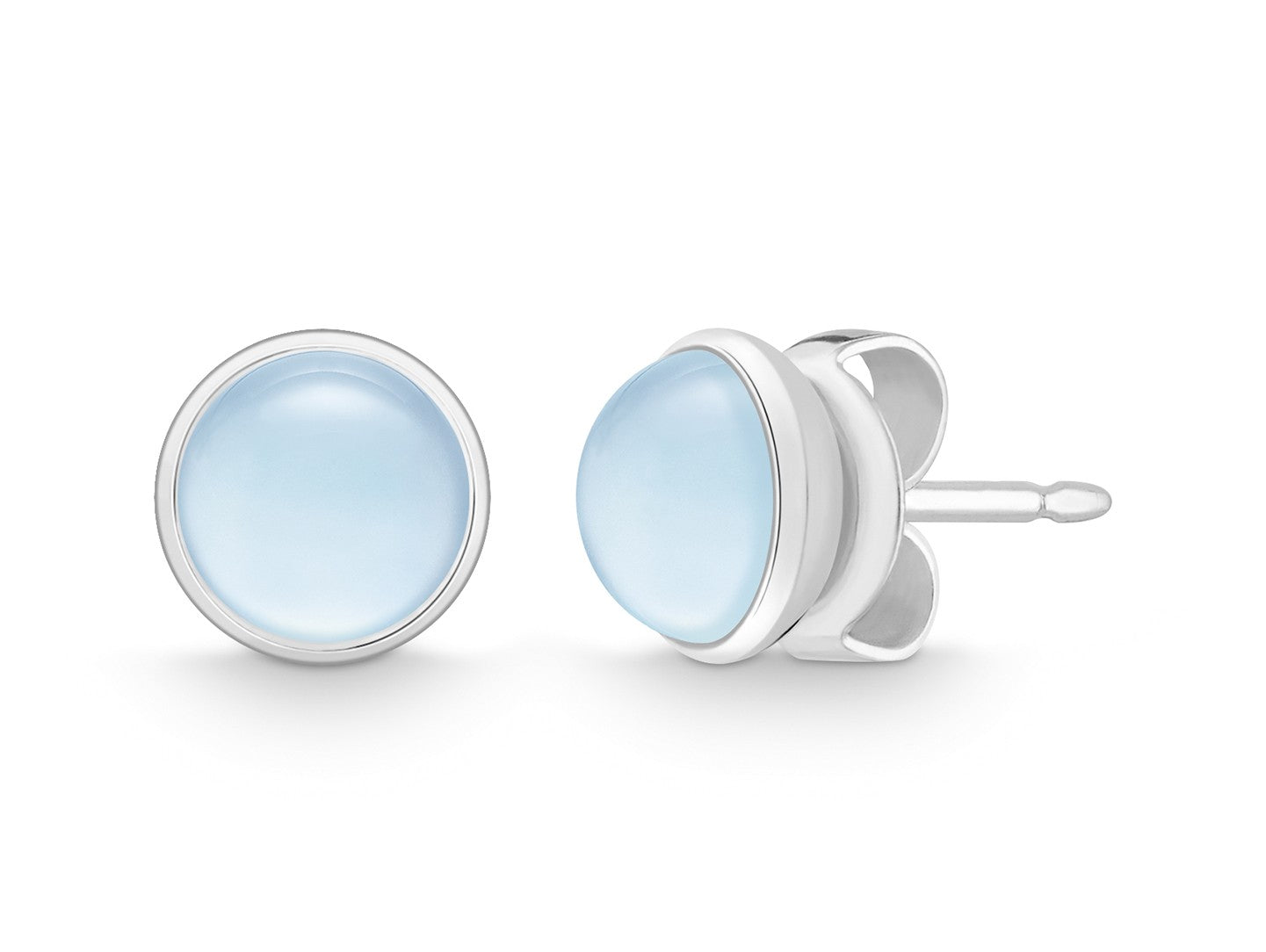 Ohrstecker mit Blautopas