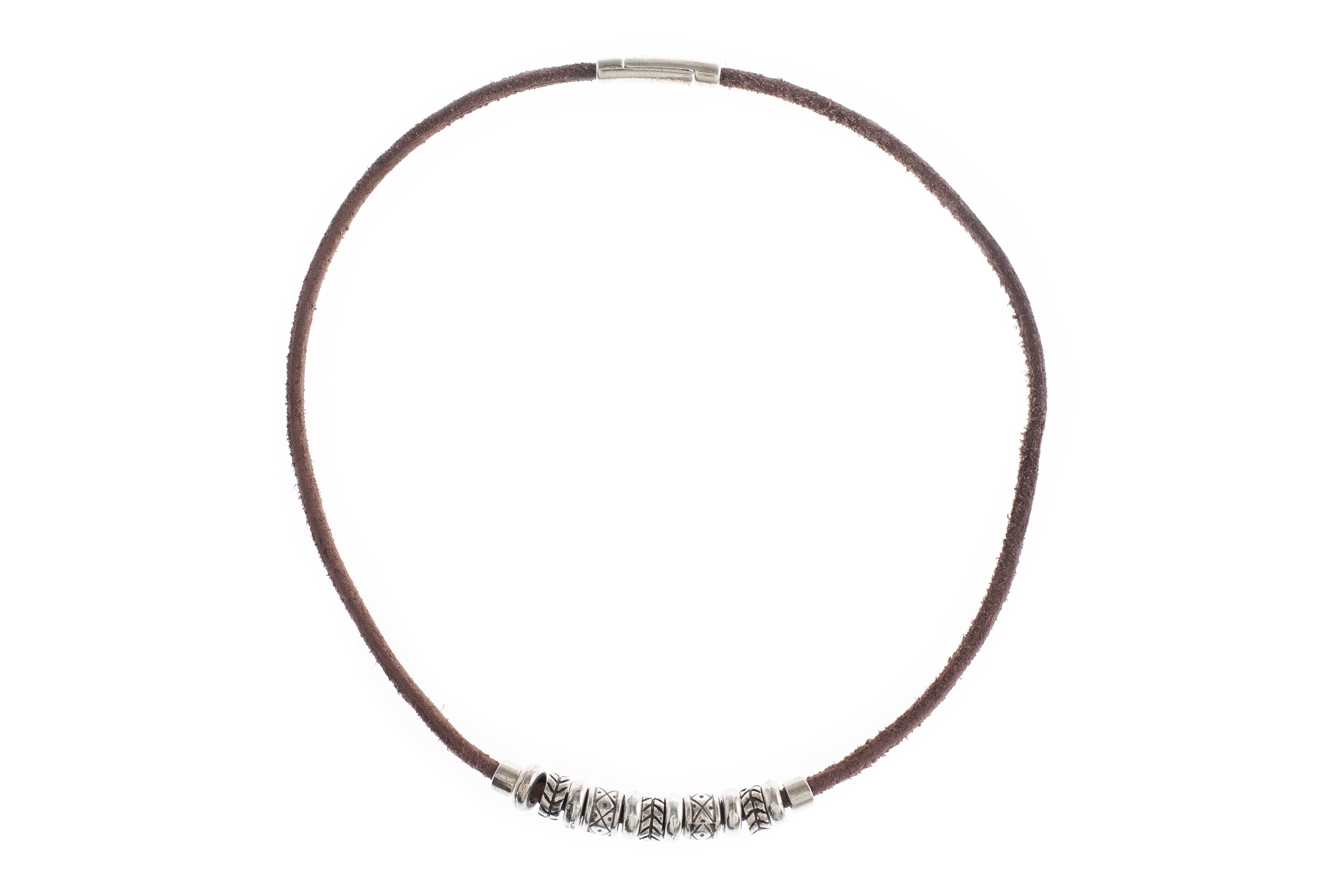 Lederkette Zweiteiler | 54 cm