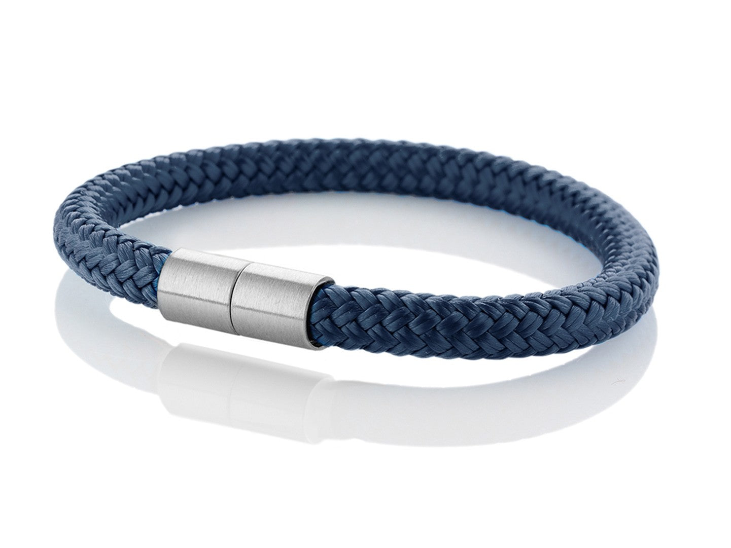 Armband mit Edelstahlverschluss in Navy Blau