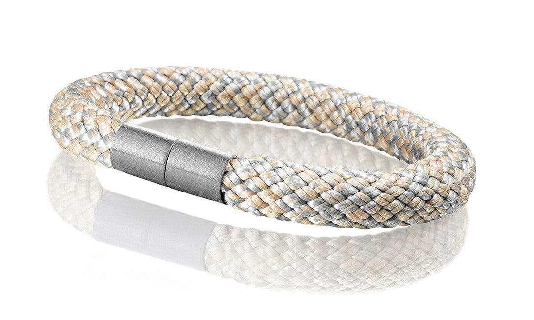 Armband in Beige/Grau