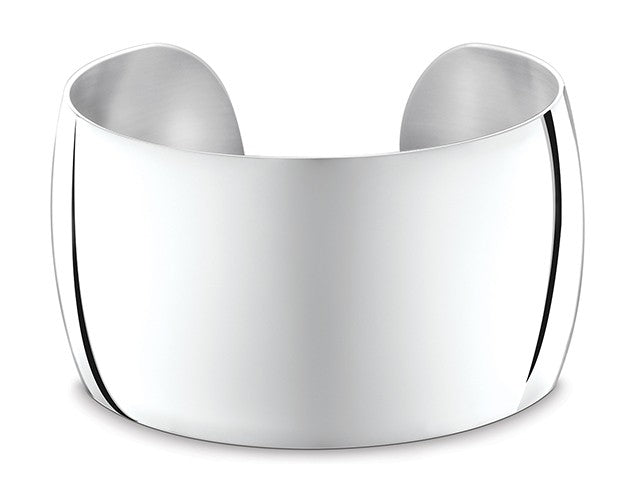 Breite Armspange in silber
