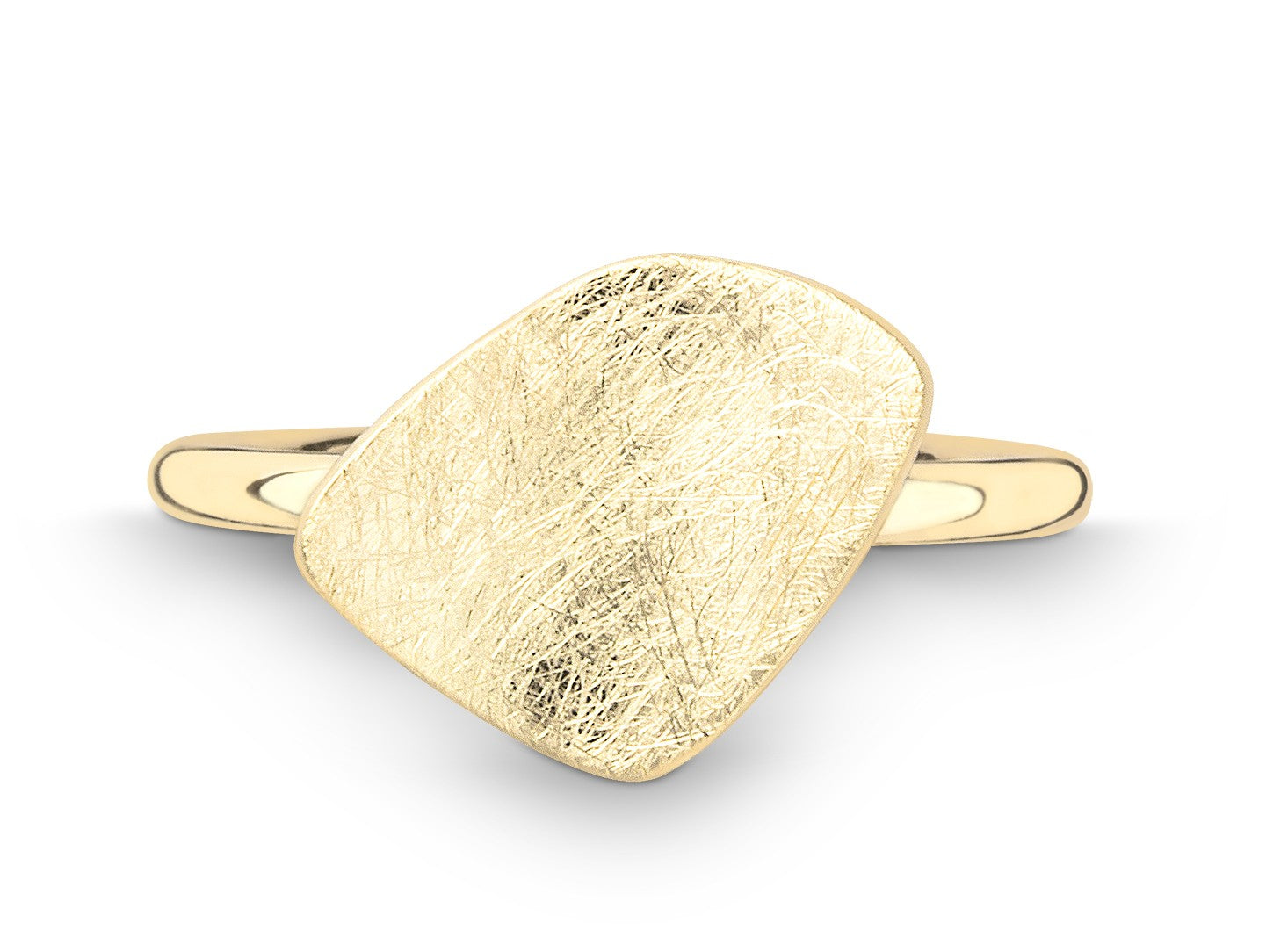 Goldring mit gekratzter Oberfläche