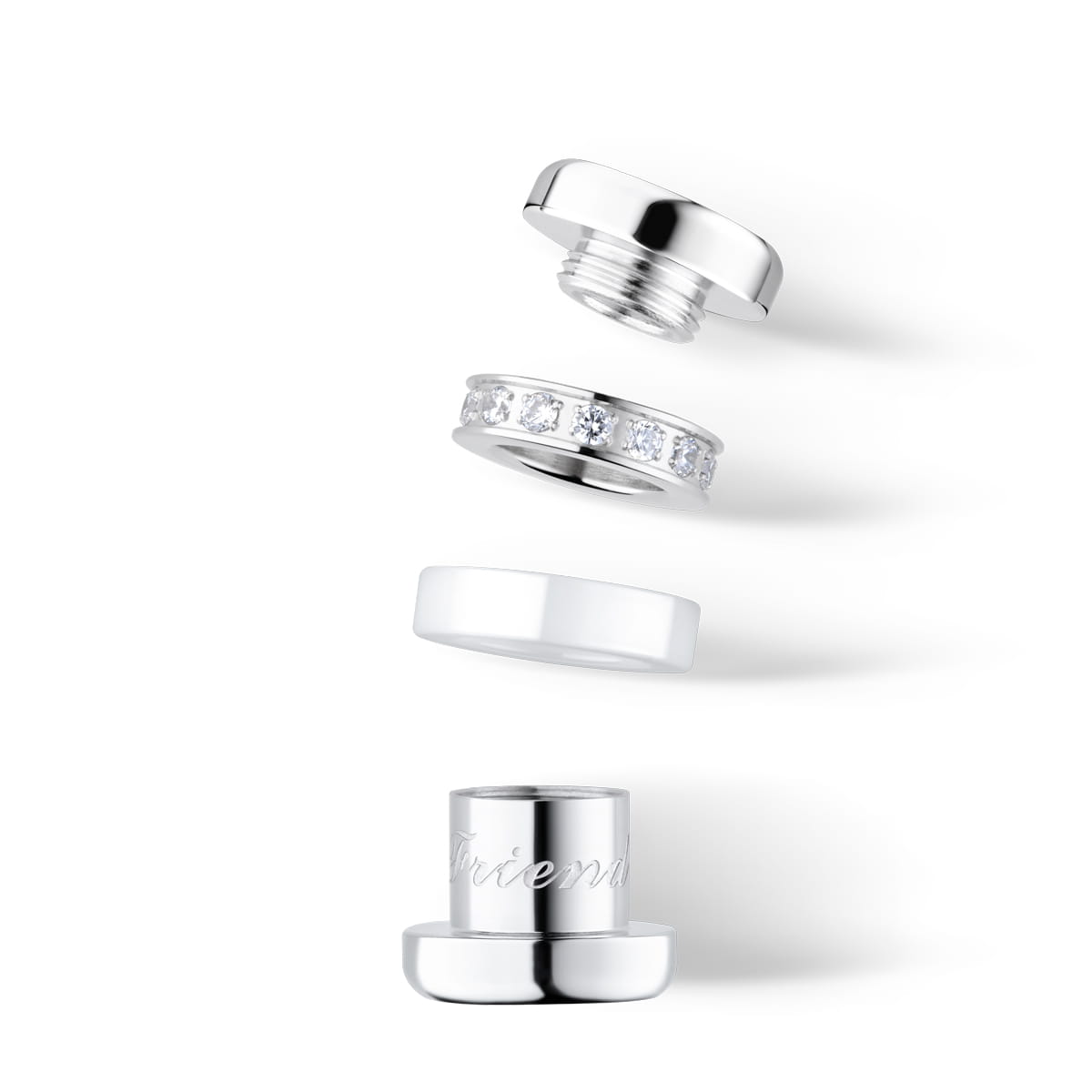 Charm in silber | Arctic Symphony