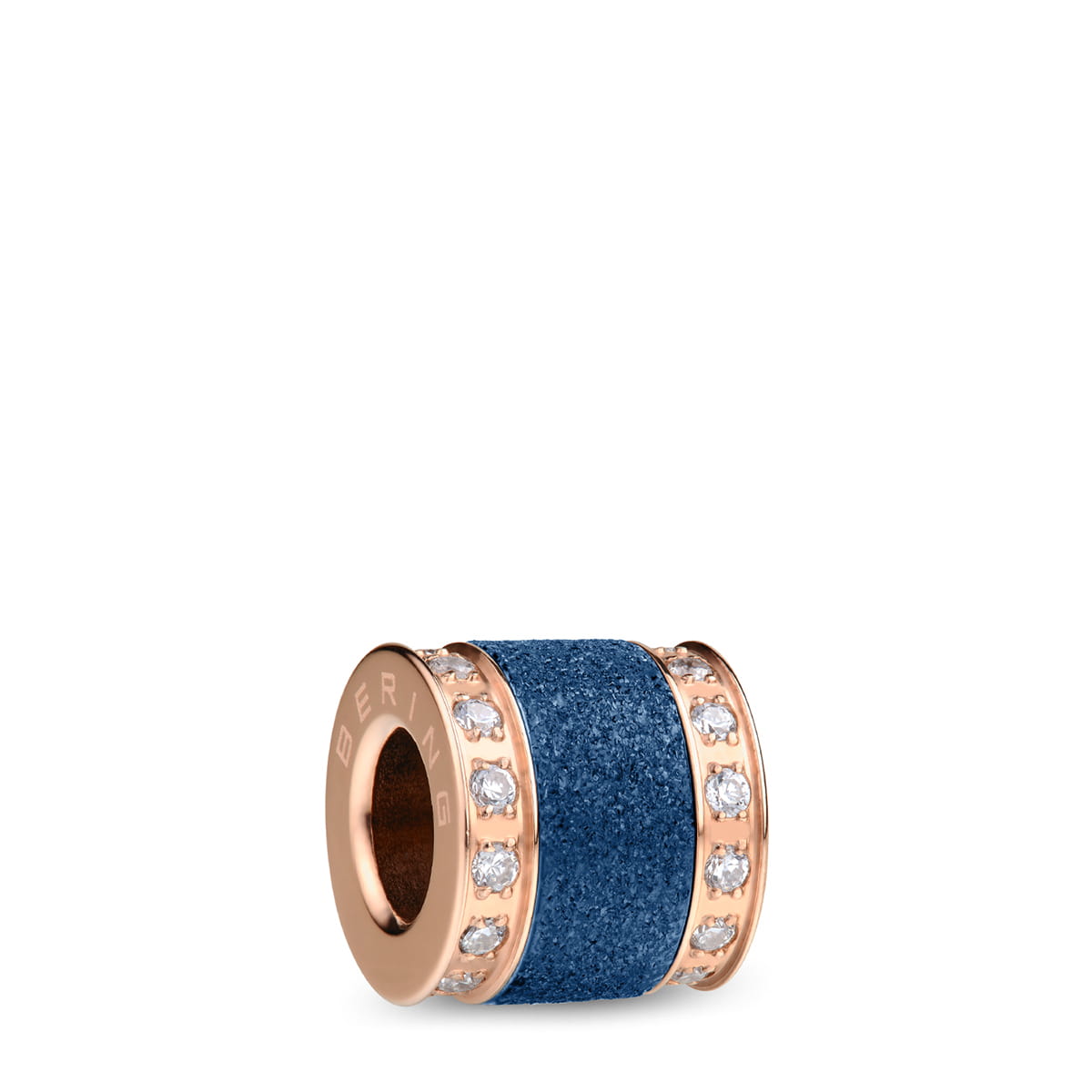 Bering Charm | Roségold und Blau