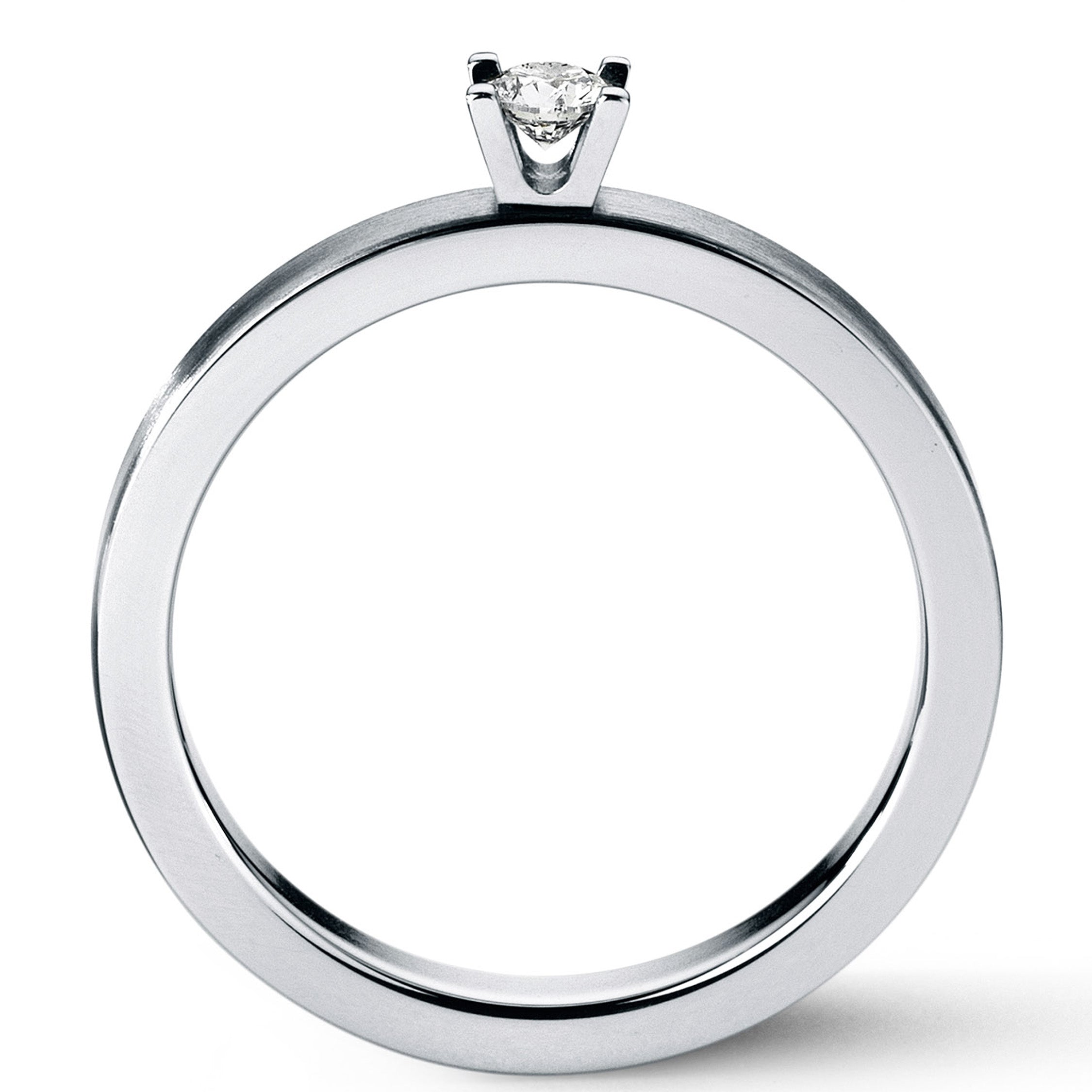 Diamantring Princess aus Edelstahl