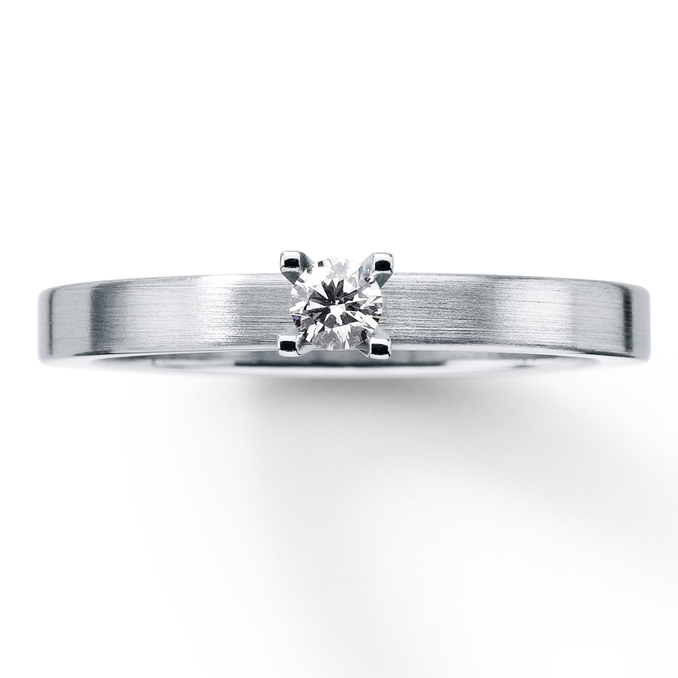 Diamantring Princess aus Edelstahl