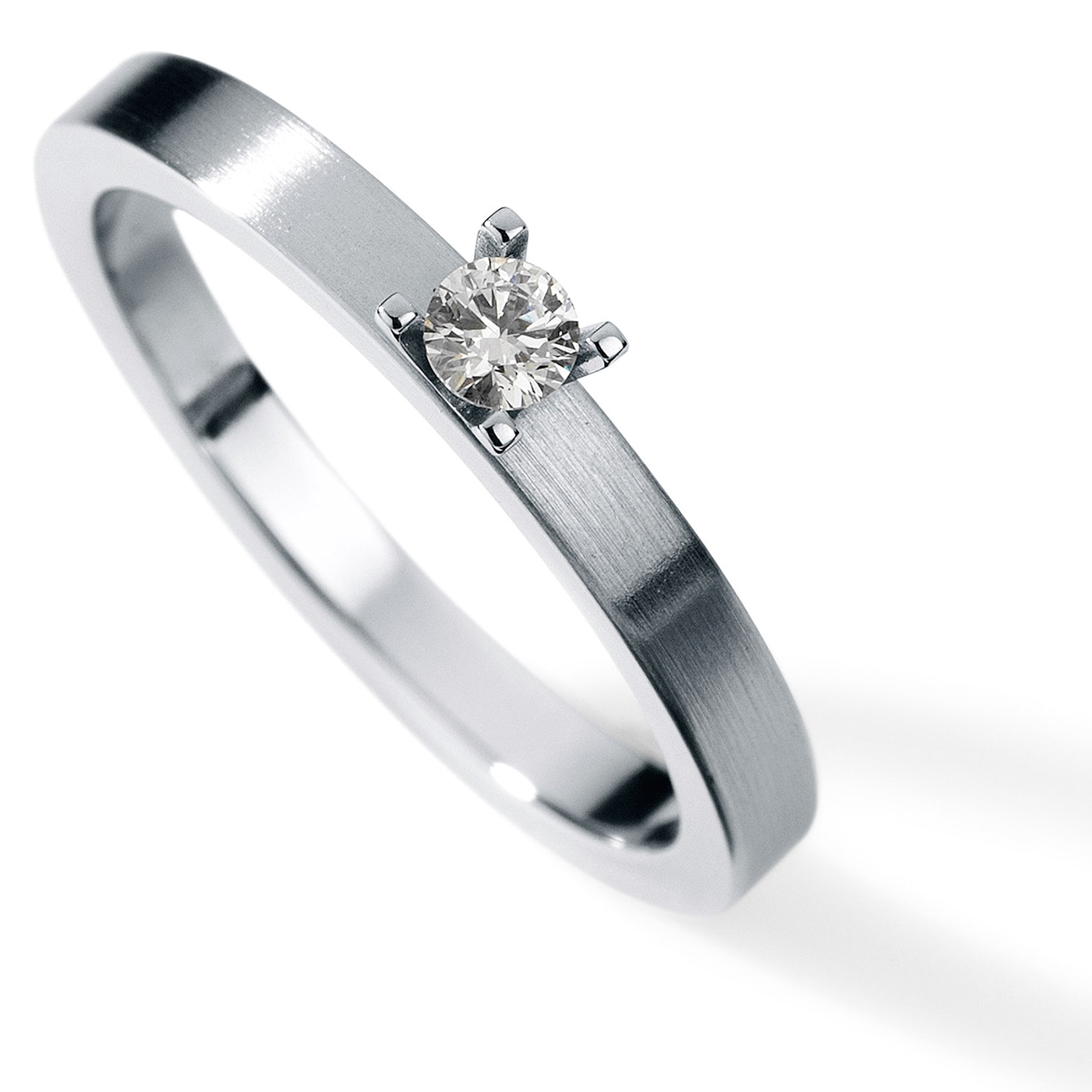 Diamantring Princess aus Edelstahl