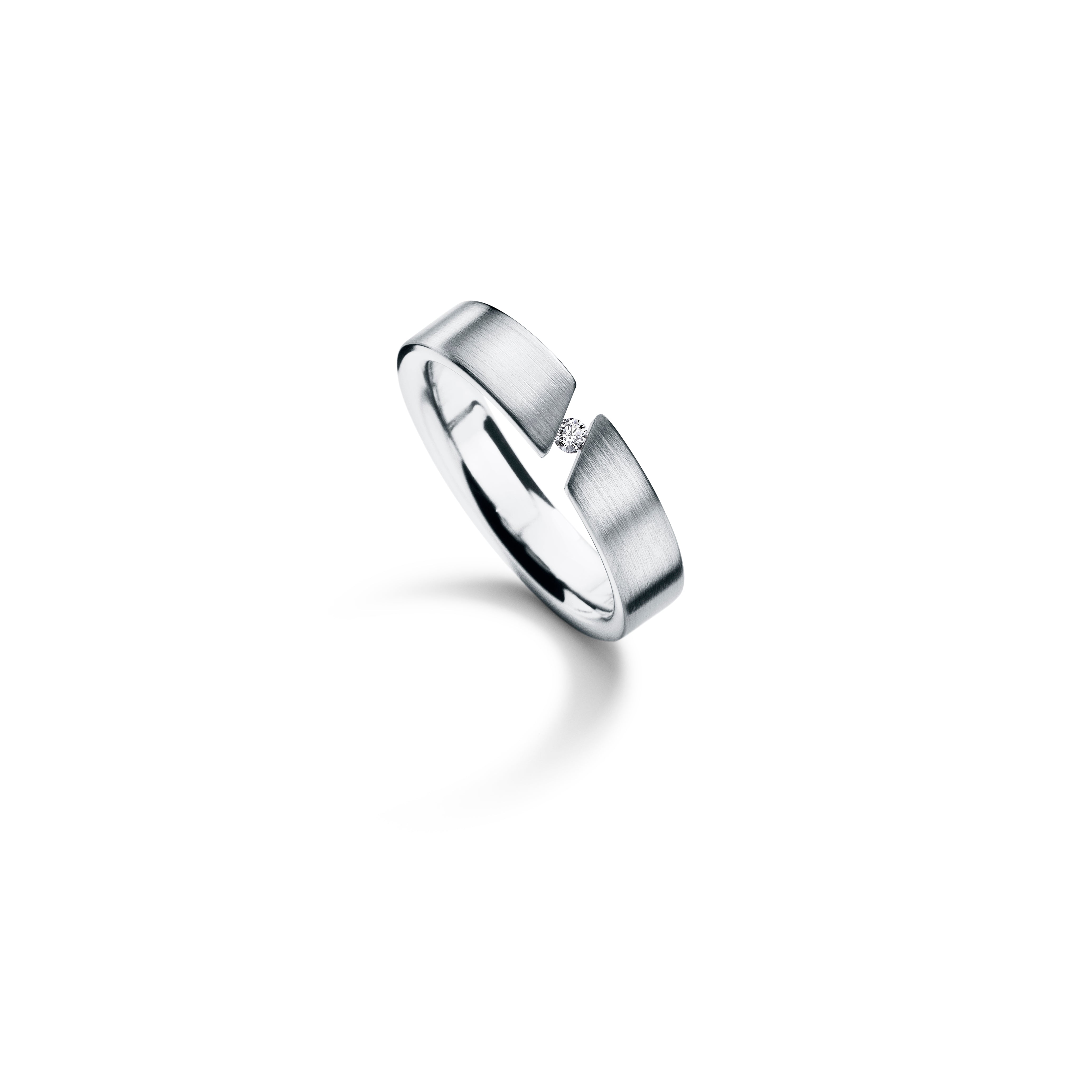 Diamantring aus Edelstahl | Slimline