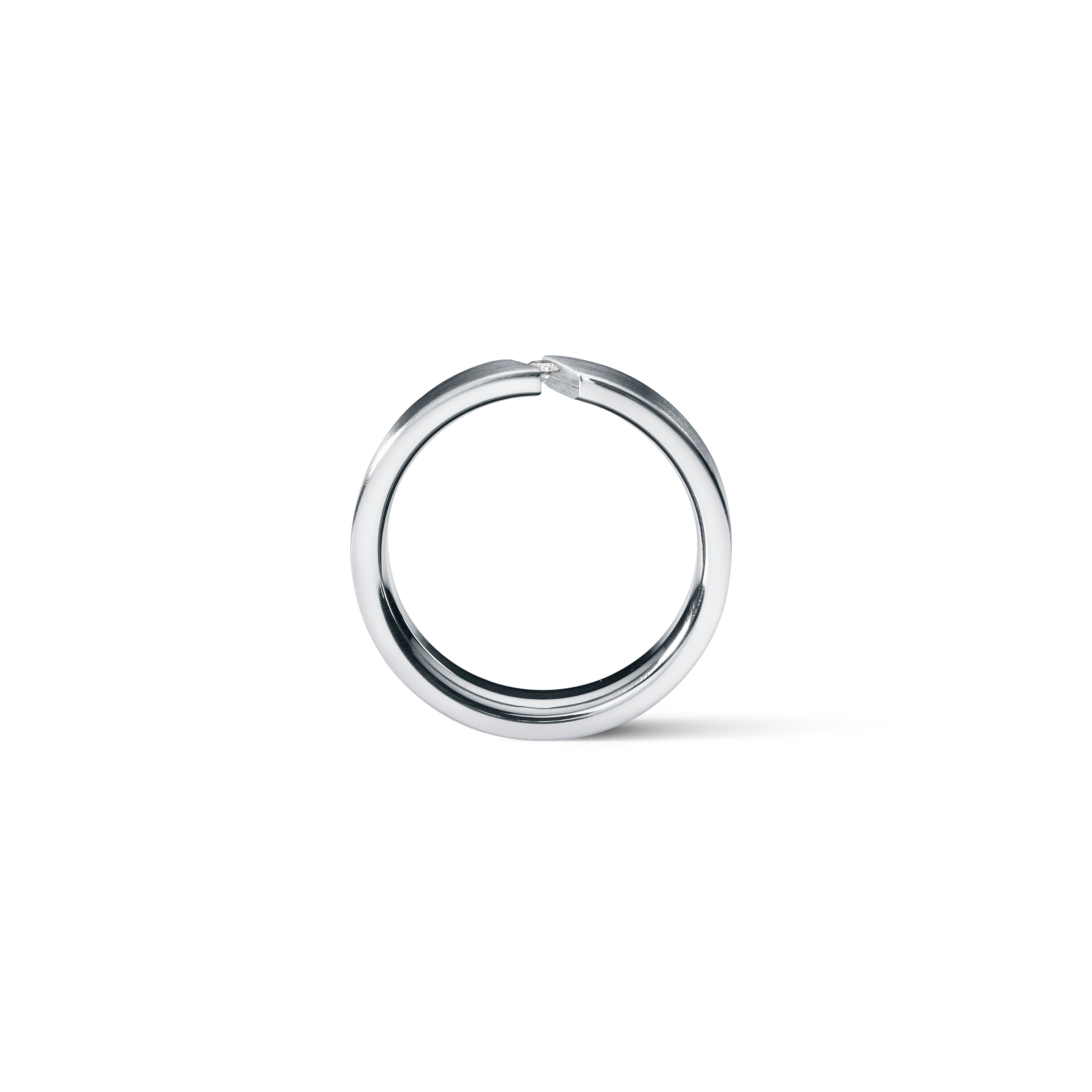 Diamantring aus Edelstahl | Slimline