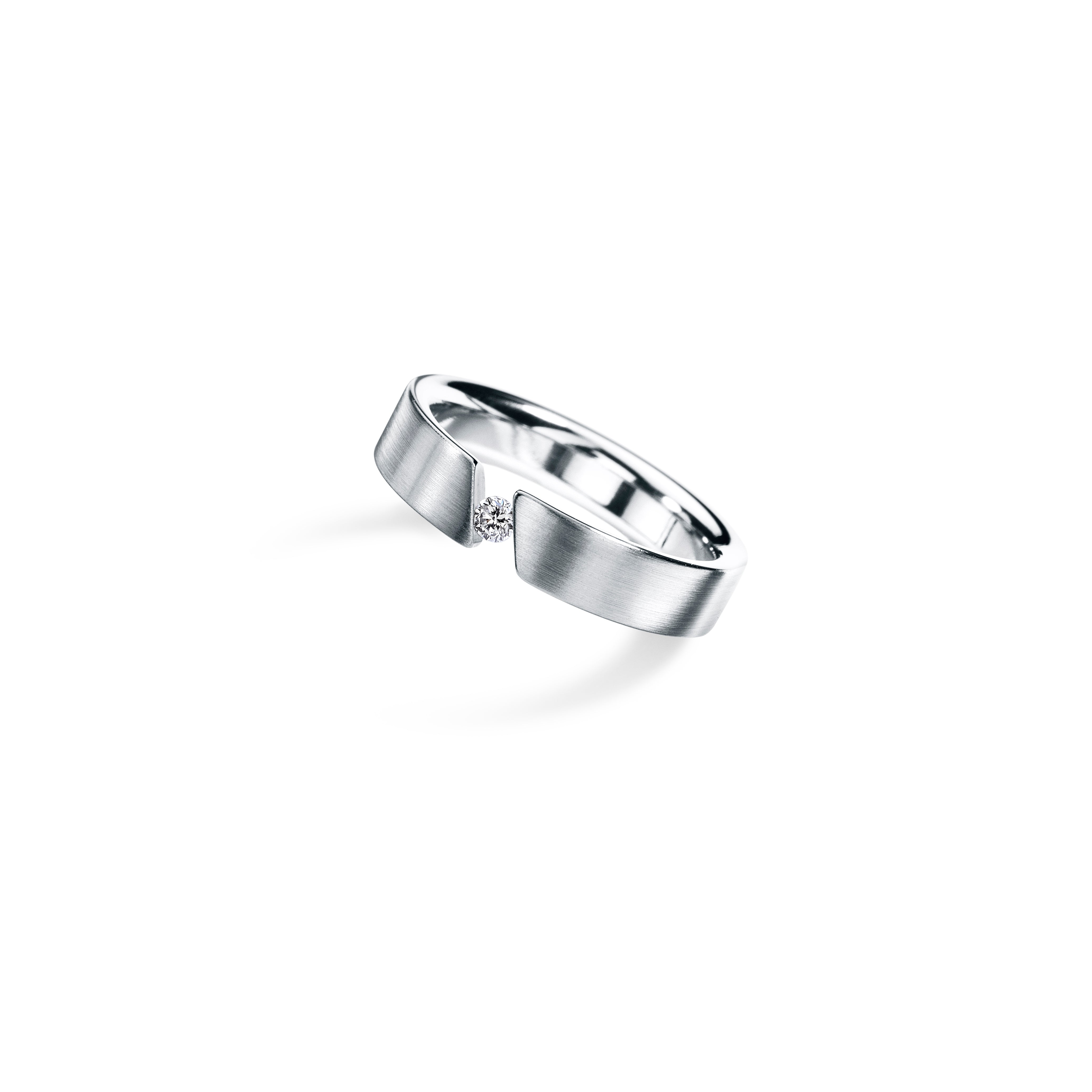 Diamantring aus Edelstahl | Slimline 0,06ct
