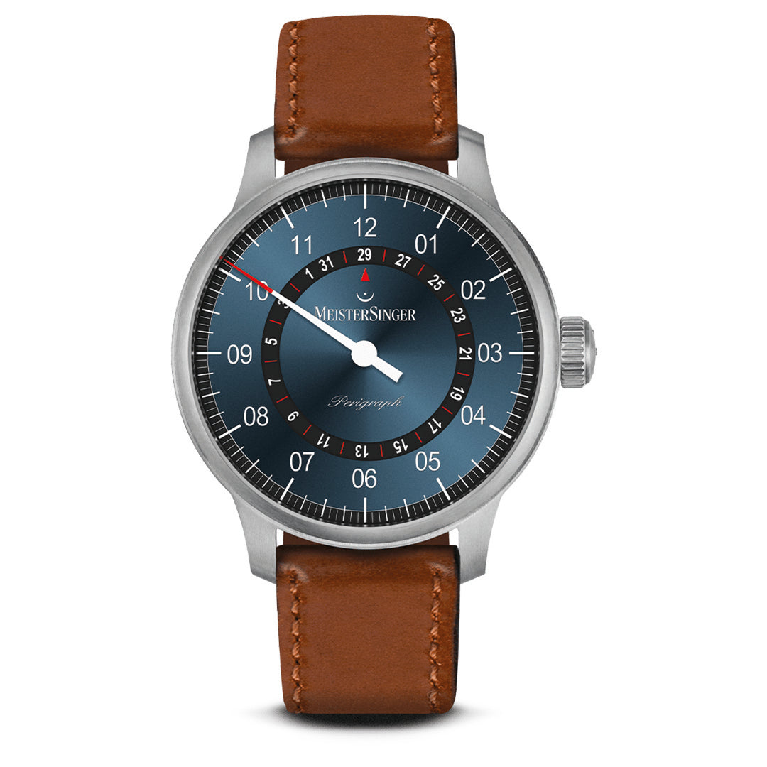 Herrenuhr Perigraph Stahlblau-Schwarz