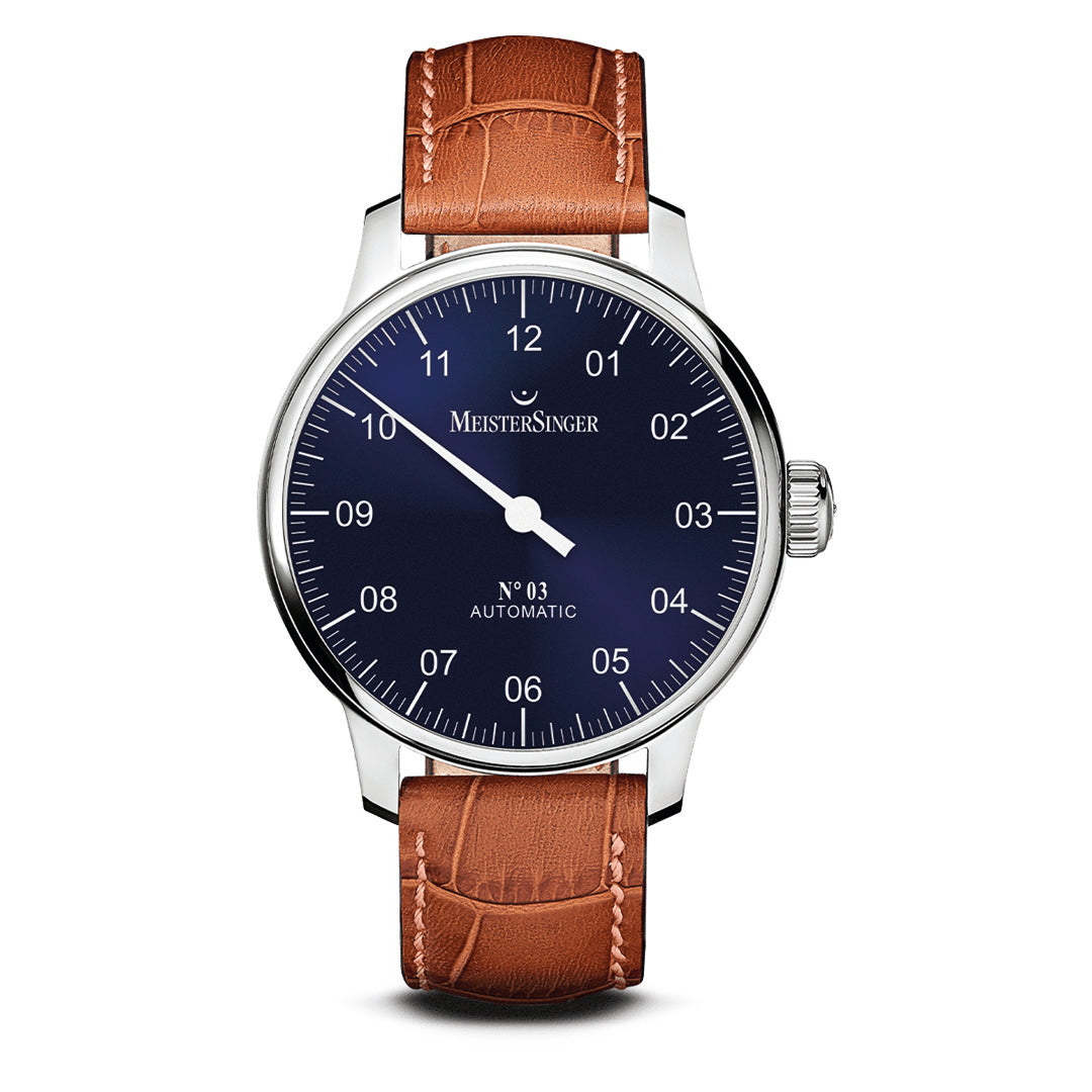 Herrenuhr N° 03 Sonnenschliff Blau