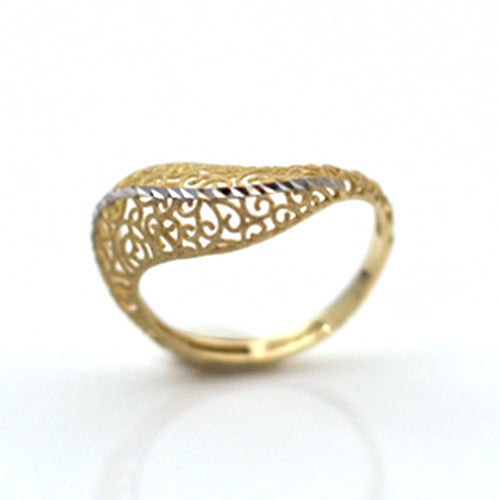 Goldring bicolor | orientalischer Stil