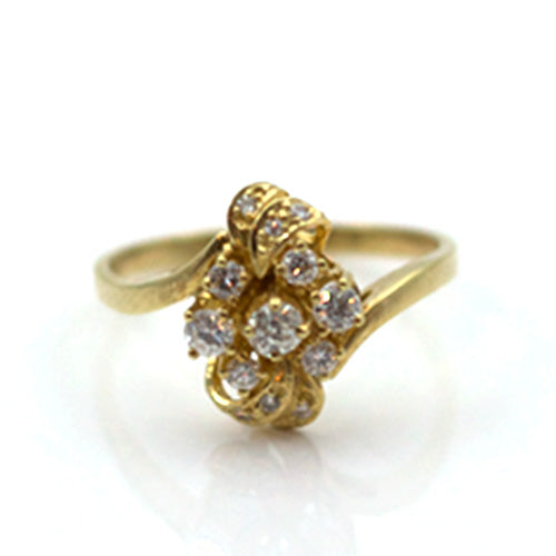 Goldring mit Brillanten | klassischer Stil