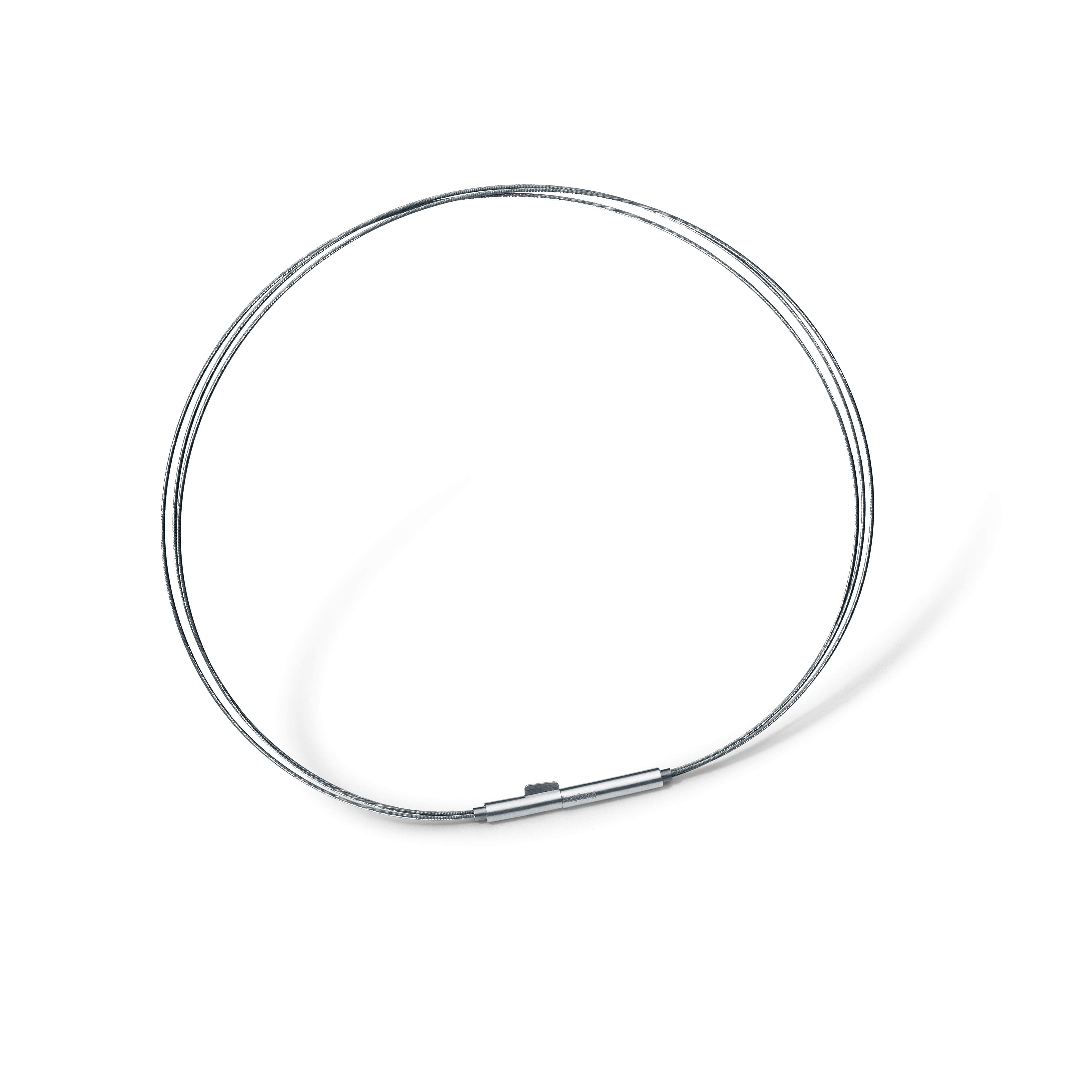 Collier aus Edelstahl mit drei Seilen