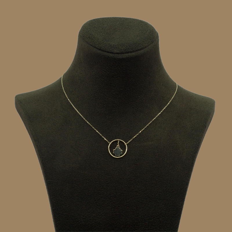 Goldkette mit Kleeblatt