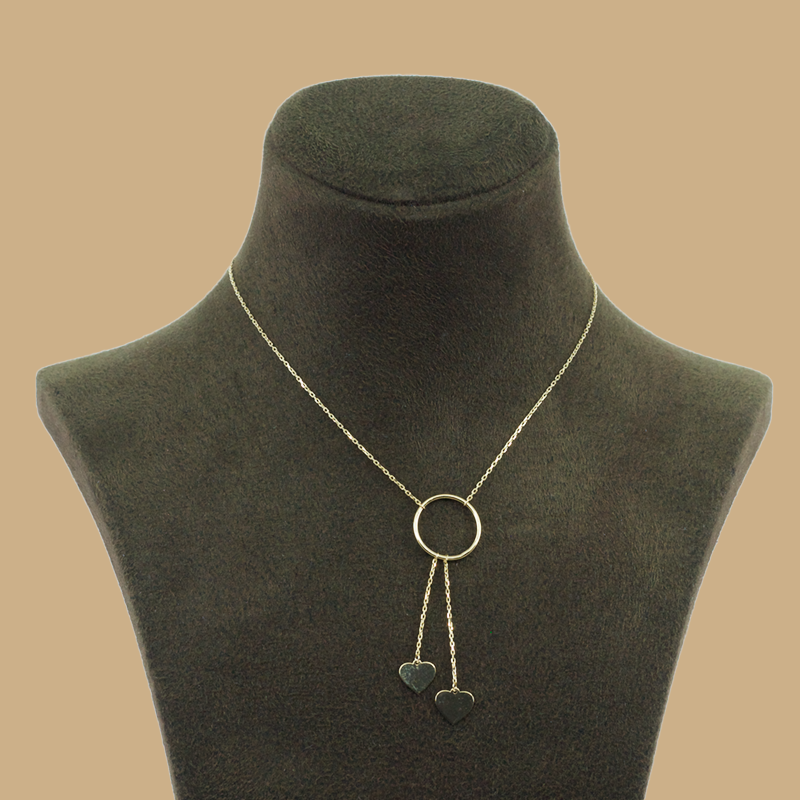 Goldkette mit Herzen