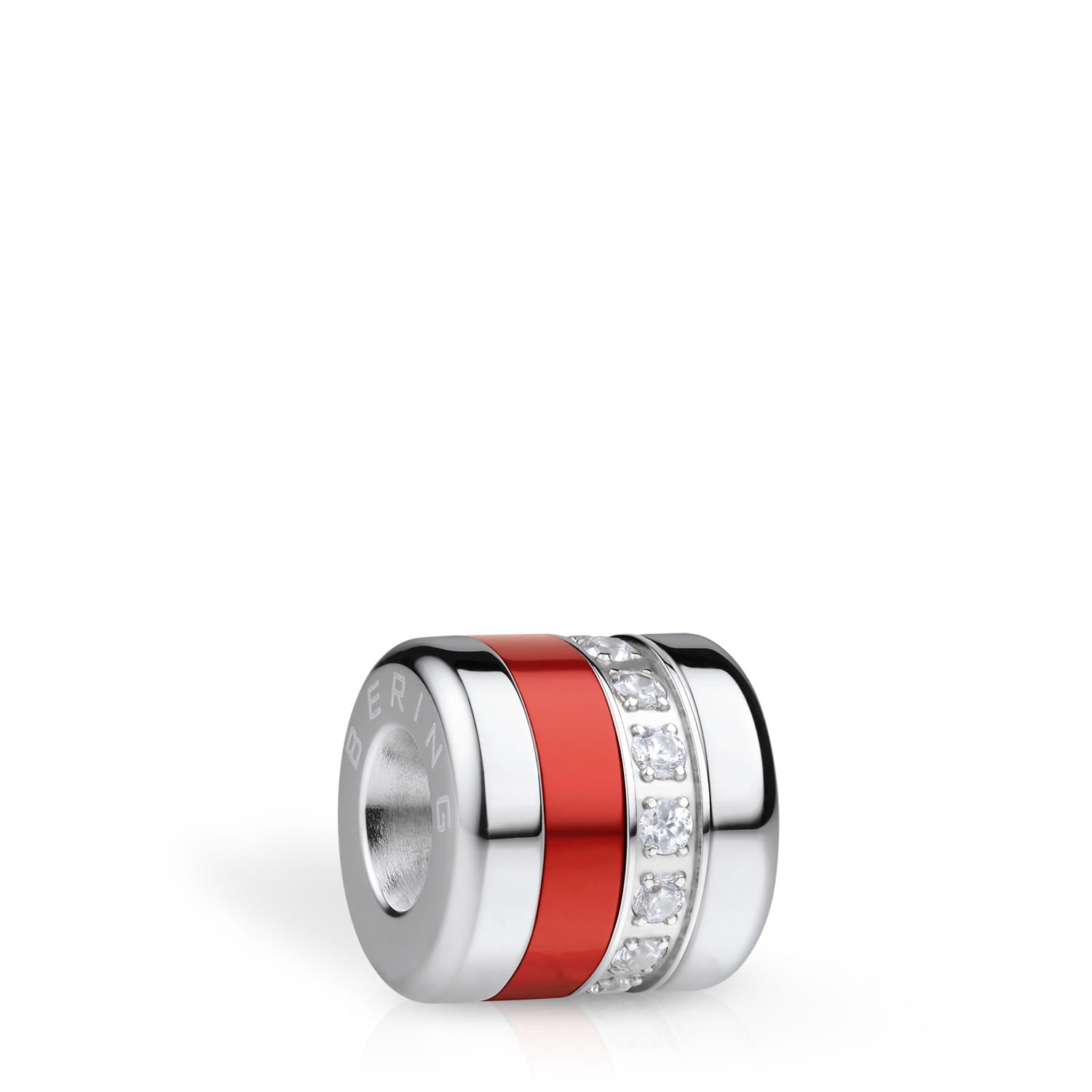 BERING Charm | silber, rot