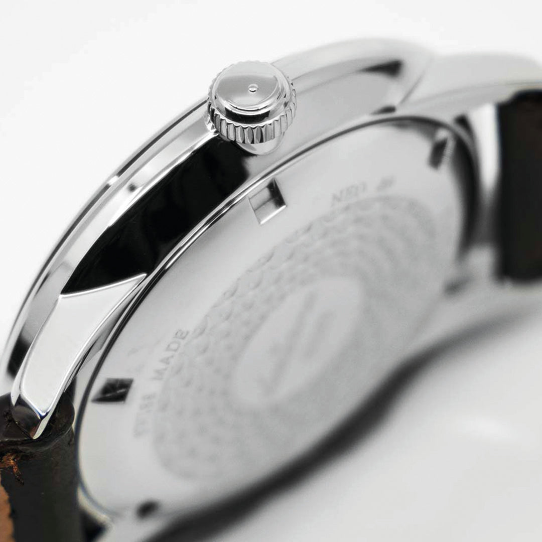 Herrenuhr Neo Plus mit Zeigerdatum Opalin-Silber