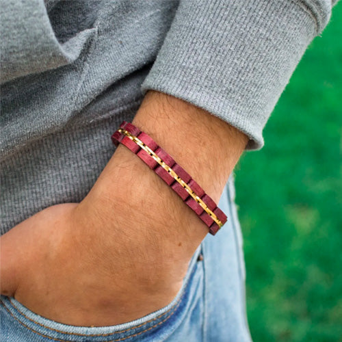 Armband Belcanto (Amaranthholz / Gold)