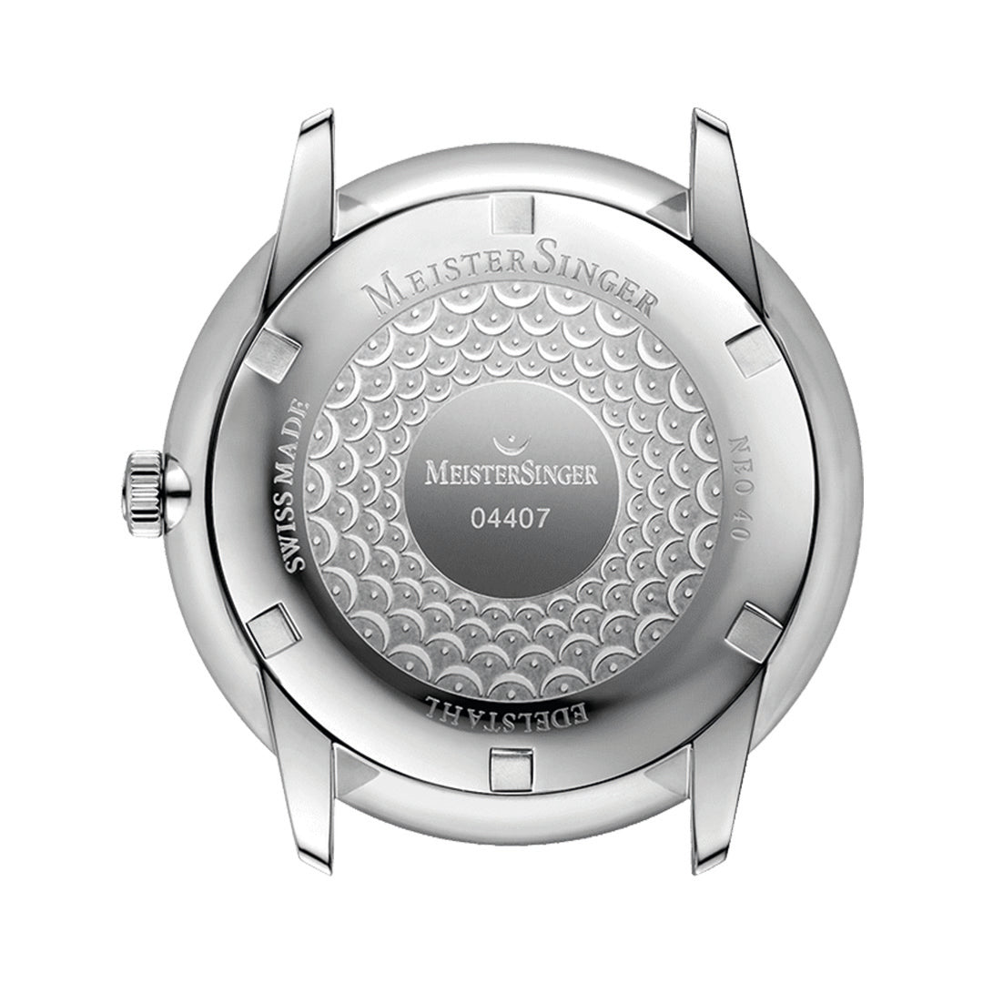 Herrenuhr Neo Plus mit Zeigerdatum Opalin-Silber