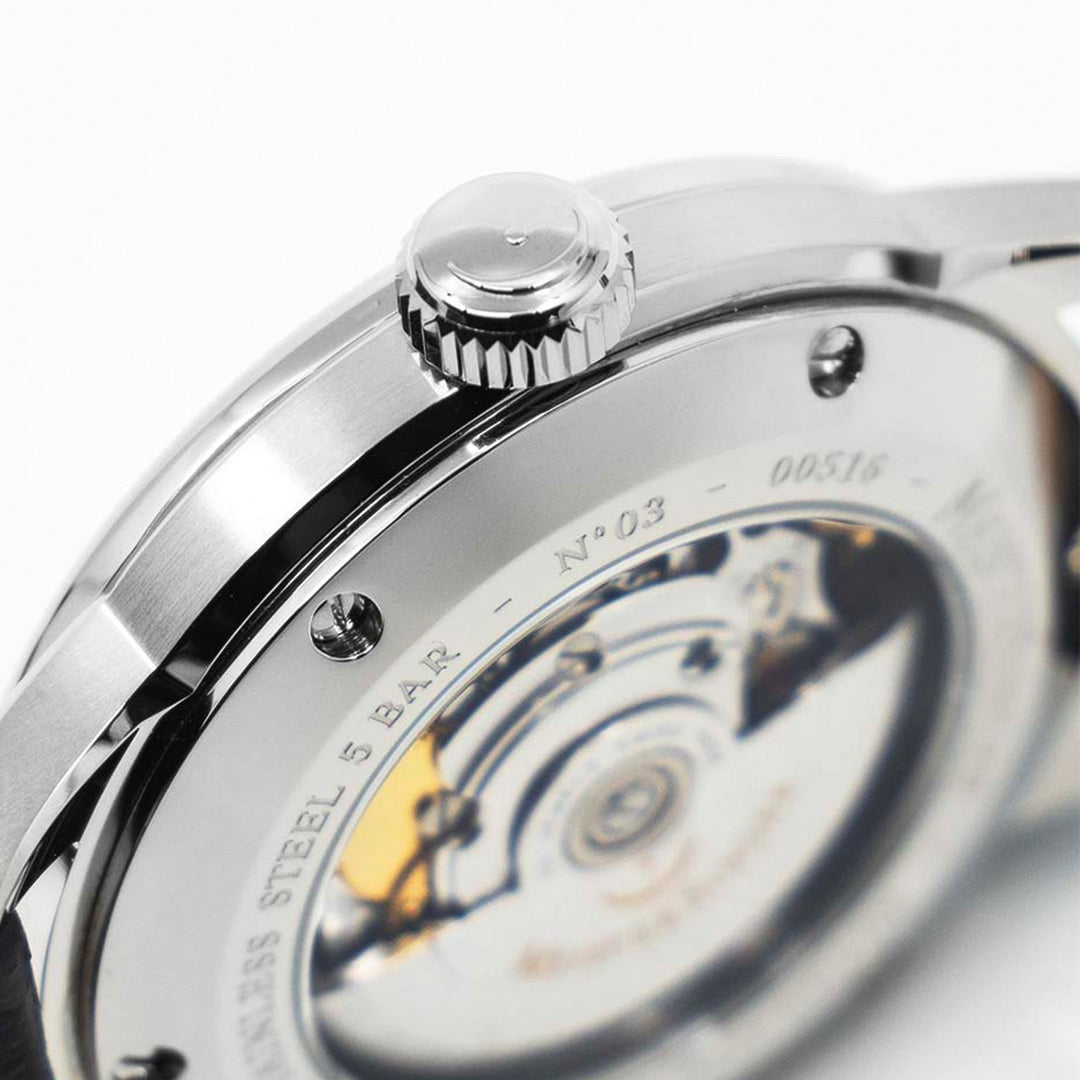 Herrenuhr N° 03 – 40 mm Sonnenschliff Blau