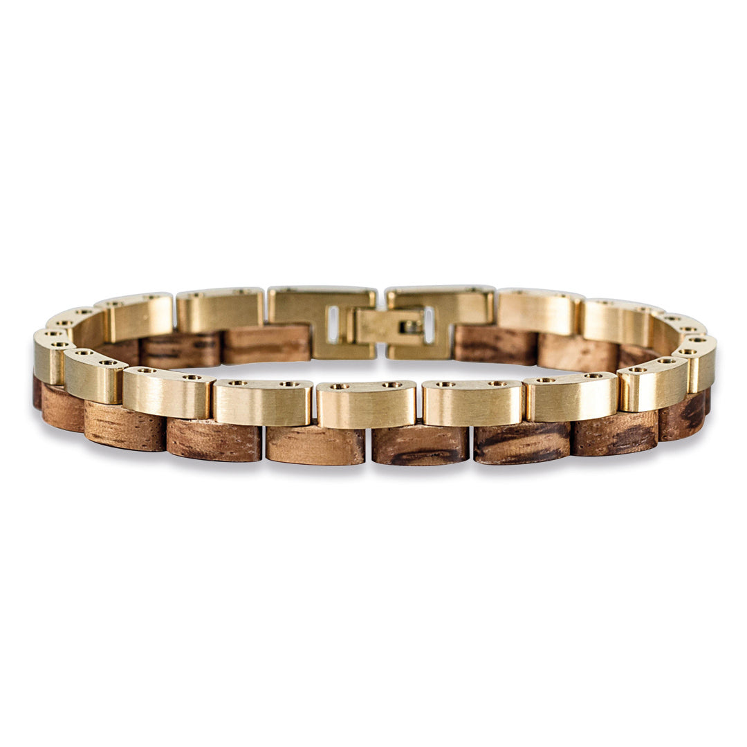 Armband Duett (Zabranoholz / Gold)