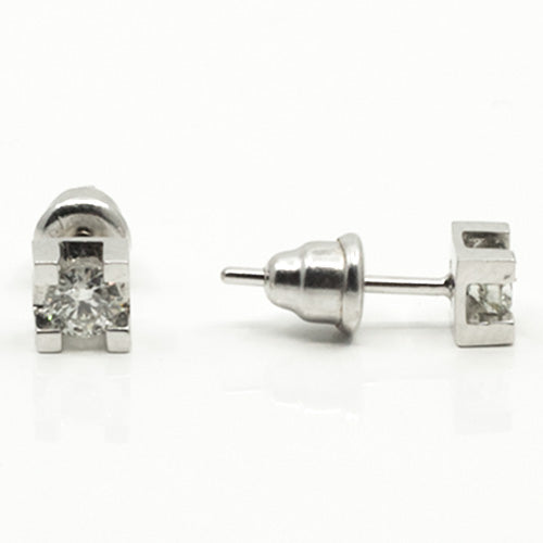 Ohrstecker in Weißgold mit Brillanten