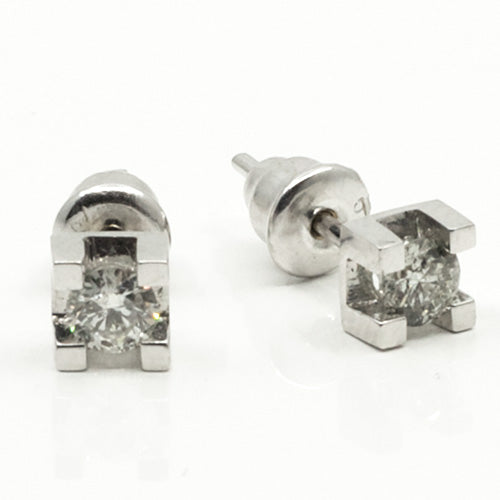 Ohrstecker in Weißgold mit Brillanten