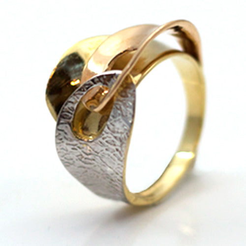 Goldring dreifarbig