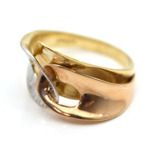 Goldring dreifarbig