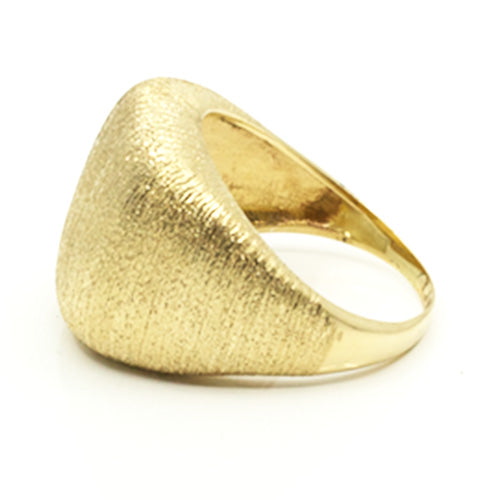 Goldring mit Mattierung
