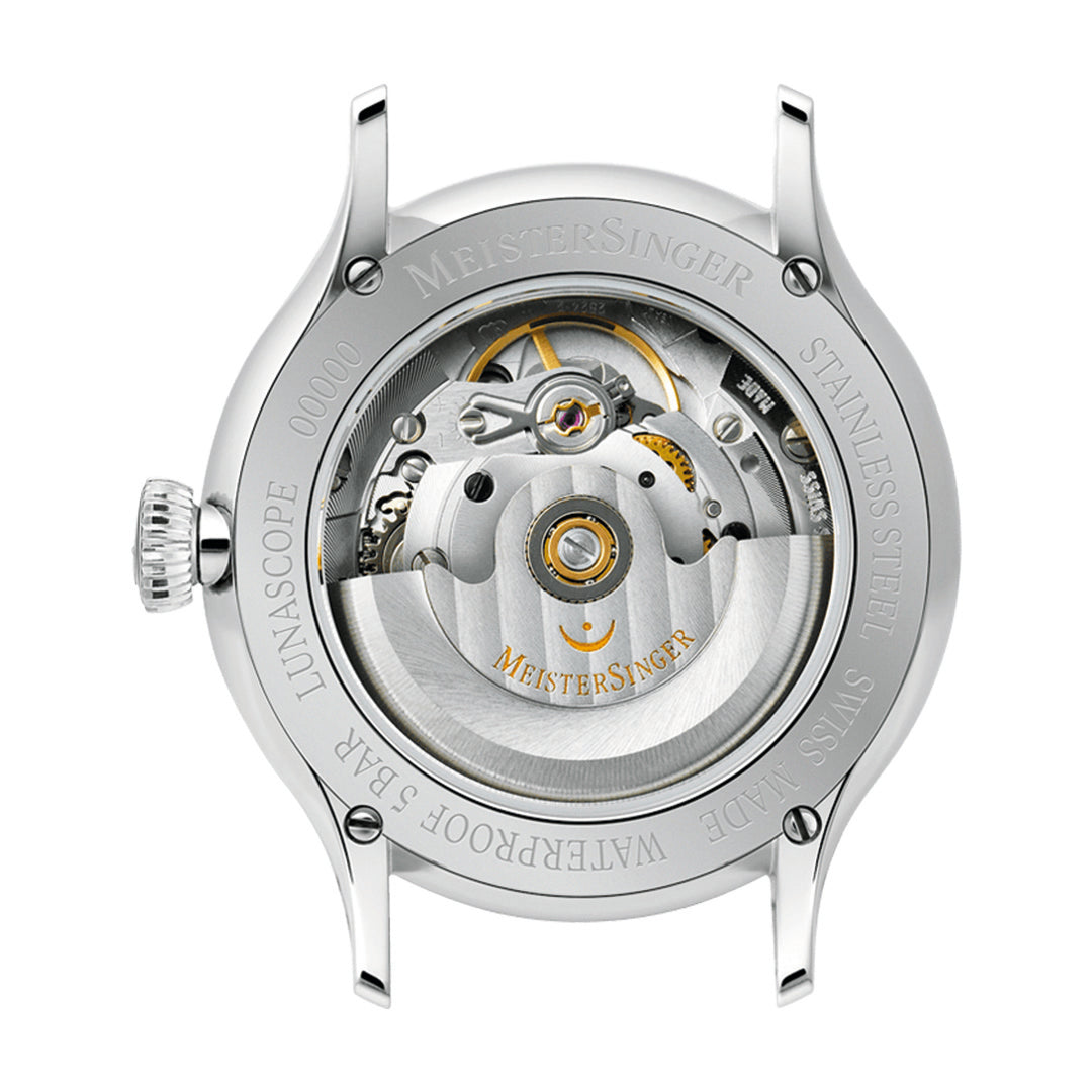 Herrenuhr Lunascope Opalin-Silber