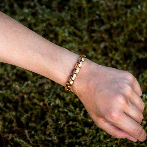 Armband Duett (Zabranoholz / Gold)