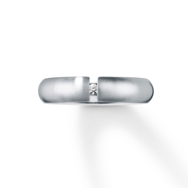 Diamantring aus Edelstahl