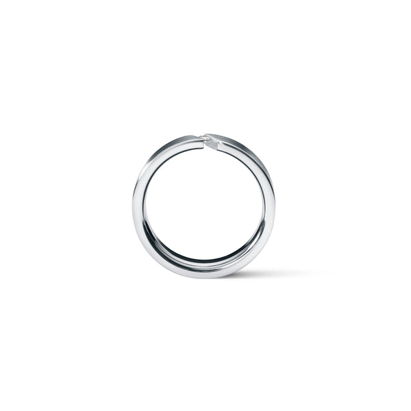 Diamantring aus Edelstahl | Slimline