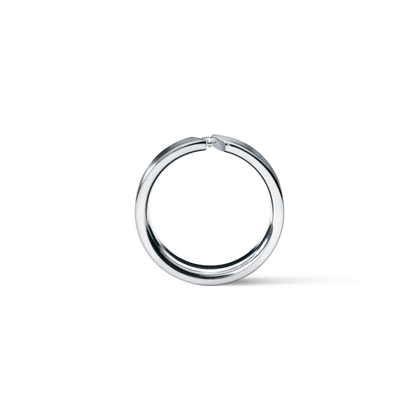 Diamantring aus Edelstahl | Slimline 0,06ct