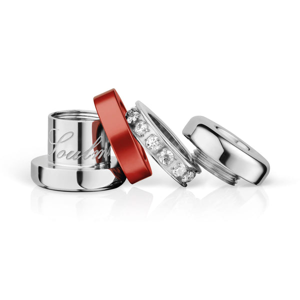 BERING Charm | silber, rot