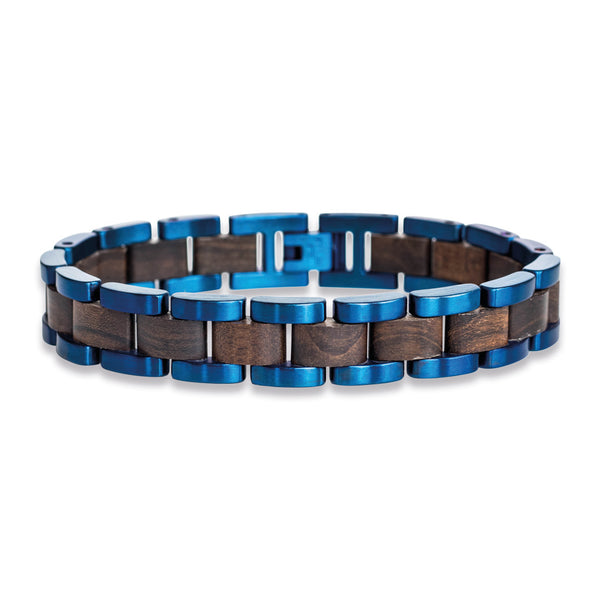 Armband Dreiklang (Leadwood / Blau)